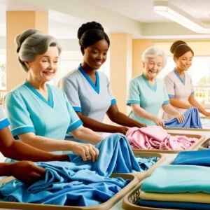 Entretien du linge en EHPAD